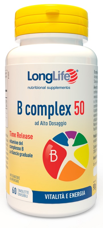 LONGLIFE B COMPLEX 50 RILASCIO GRADUALE 60 TAVOLETTE DIVISIBILI - Farmadott.it