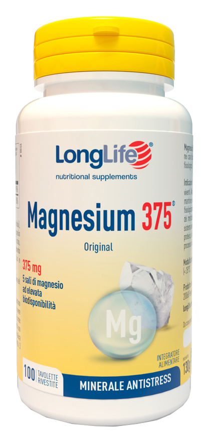 LONGLIFE MAGNESIUM 375 ORIGINAL 375 MG 100 TAVOLETTE - Farmadott.it