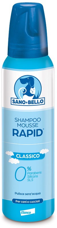 SANO E BELLO SHAMPOO MOUSSE RAPID CLASSICO FLACONE 300 ML PER LAVAGGIO SENZ'ACQUA - Farmadott.it