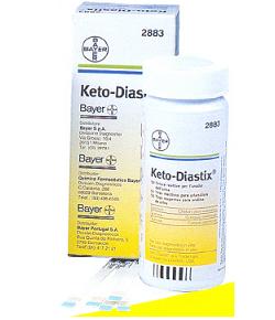 STRISCE MISURAZIONE GLICOSURIA E CHETONURIA KETODIASTIX 50 PEZZI - Farmadott.it