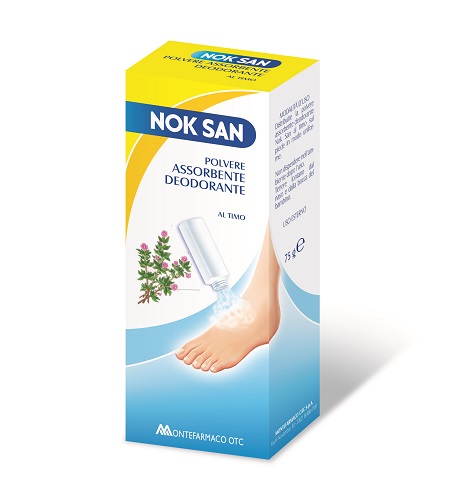 NOK SAN POLVERE ASSORBENTE DEODORANTE 75 G - Farmadott.it