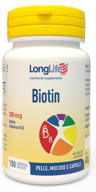 LONGLIFE BIOTIN 100 COMPRESSE - Farmadott.it