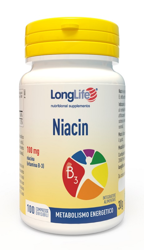 LONGLIFE NIACIN 100 MG 100 COMPRESSE DIVISIBILI - Farmadott.it
