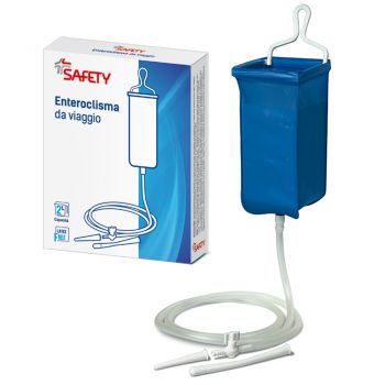 ENTEROCLISMA DA VIAGGIO KLISTER IN GOMMA CON CANNULA ANALE EVAGINALE 2 LITRI - Farmadott.it