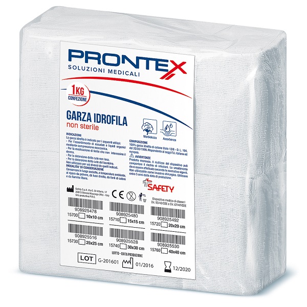 PRONTEX GARZA 15X15CM 1KG - Farmadott.it