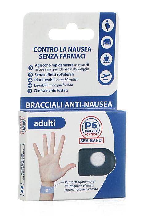 BRACCIALE ANTI NAUSEA PER ADULTI P6 NAUSEA CONTROL 2 PEZZI - Farmadott.it