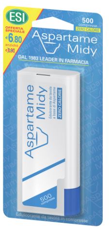ESI ASPARTAME MIDY 500 COMPRESSE CON DISPENSER - Farmadott.it