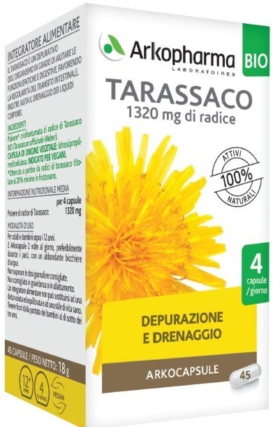 ARKO CAPSULE TARASSACO BIO 45 CAPSULE - Farmadott.it
