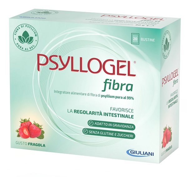 PSYLLOGEL FIBRA FRAGOLA 20 BUSTINE - Farmadott.it