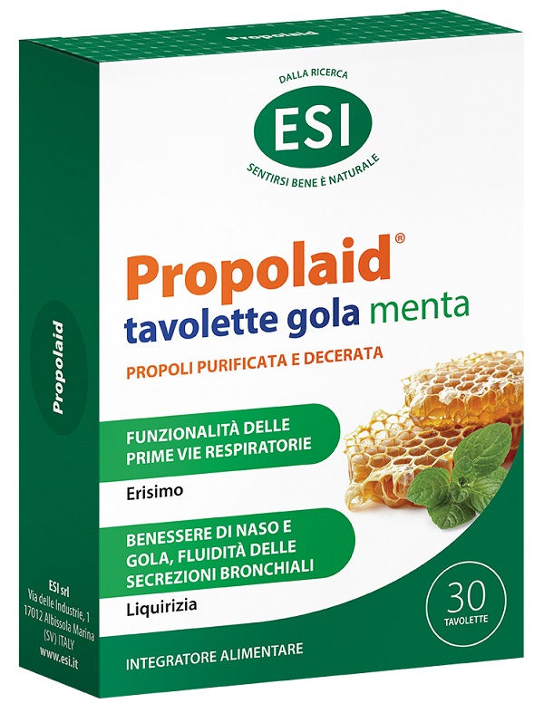 ESI PROPOLAID TAVOLETTE GOLA MENTA 30 TAVOLETTE - Farmadott.it