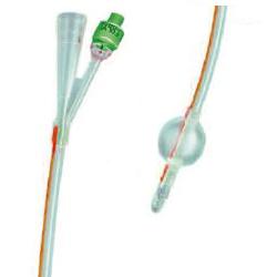 CATETERE FOLEY IN SILICONE TRASPARENTE A 2 VIE CON PALLONCINO 5-10ML DIAMETRO CH18 6,00MM LUNGHEZZA 40CM - Farmadott.it