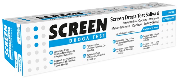 SCREEN DROGA TEST SALIVA 6 DROGHE - Farmadott.it