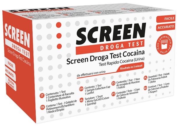 SCREEN DROGA TEST COCAINA TEST ANTIDROGA CON CONTENITORE URINA - Farmadott.it