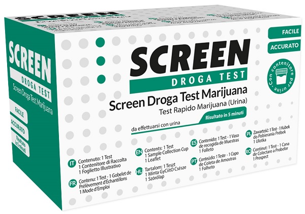 SCREEN DROGA TEST MARIJUANA TEST ANTIDROGA CON CONTENITORE URINA - Farmadott.it