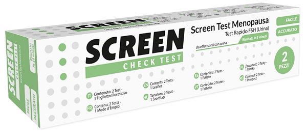 SCREEN TEST RAPIDO FSH/MENOPAUSA URINA 2 PEZZI - Farmadott.it