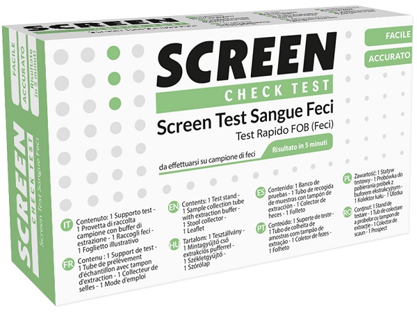 SCREEN TEST RAPIDO PRESENZA DI SANGUE OCCULTO NELLE FECI SCREEN TEST FOB - Farmadott.it