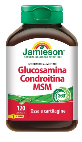 JAMIESON GLUCOSAMINA CONDROITINA MSM 120 COMPRESSE - Farmadott.it
