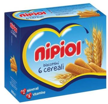 NIPIOL BISCOTTINI 6 CEREALI 800 G - Farmadott.it