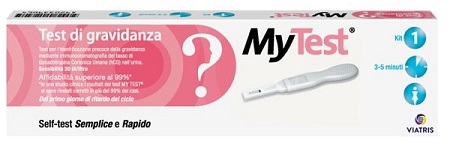 TEST DI GRAVIDANZA RAPIDO HCG MYTEST 1 PEZZO - Farmadott.it