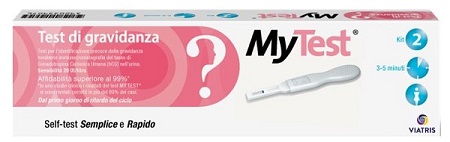 TEST DI GRAVIDANZA RAPIDO HCG MYTEST 2 PEZZI - Farmadott.it