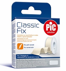 CEROTTO IN ROCCHETTO PIC CLASSIC FIX TELA BIANCO 2,5X500 CM FUSTELLA - Farmadott.it