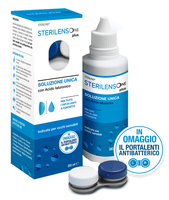 SOLUZIONE UNICA STERILENS ONE PLUS CON ACIDO IALURONICO 380 ML - Farmadott.it
