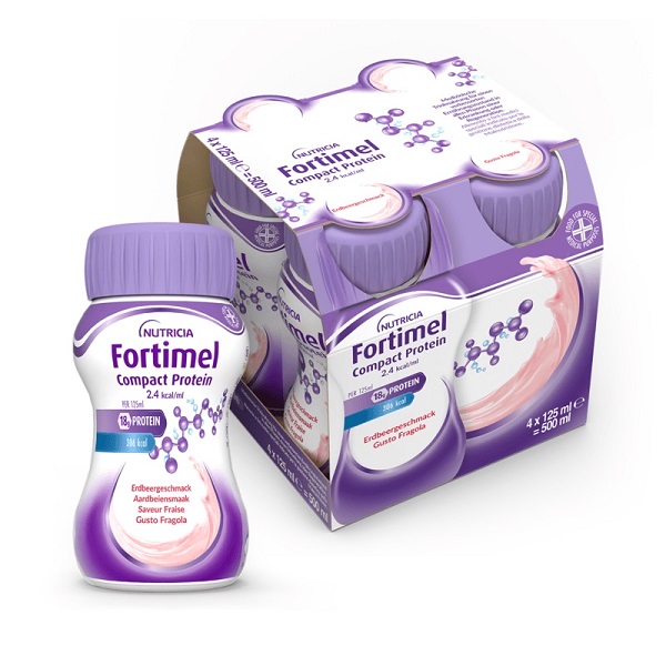 FORTIMEL COMPACT PROTEIN FRAGOLA 4 BOTTIGLIE 125 ML - Farmadott.it