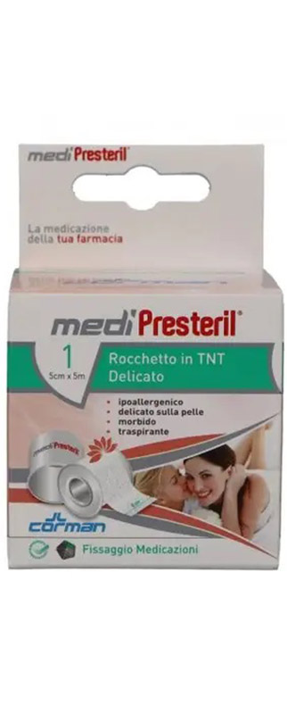 CEROTTO IN ROCCHETTO IN TNT MEDIPRESTERIL DELICATO M5X5CM - Farmadott.it