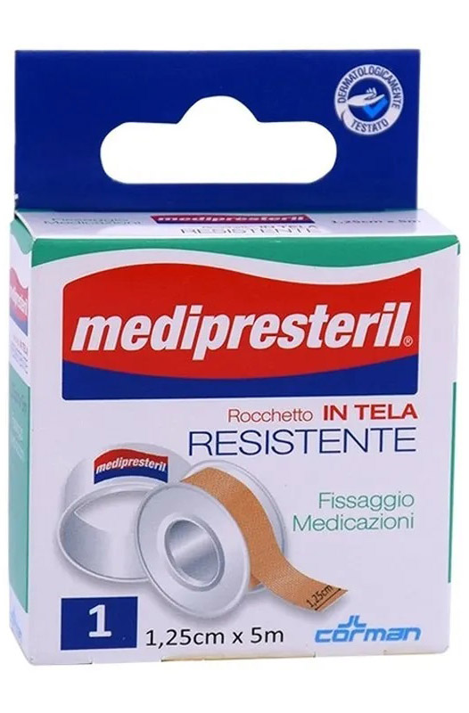 CEROTTO IN ROCCHETTO MEDIPRESTERIL IN TELA RESISTENTE M5X1,25CM - Farmadott.it