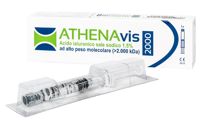 SIRINGA INTRA-ARTICOLARE ATHENAVIS 2000 ACIDO IALURONICO 1,5% 30 MG 2 ML 3 PEZZI - Farmadott.it