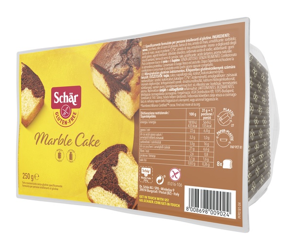 SCHAR MARBLE CAKE SENZA LATTOSIO 250 G - Farmadott.it