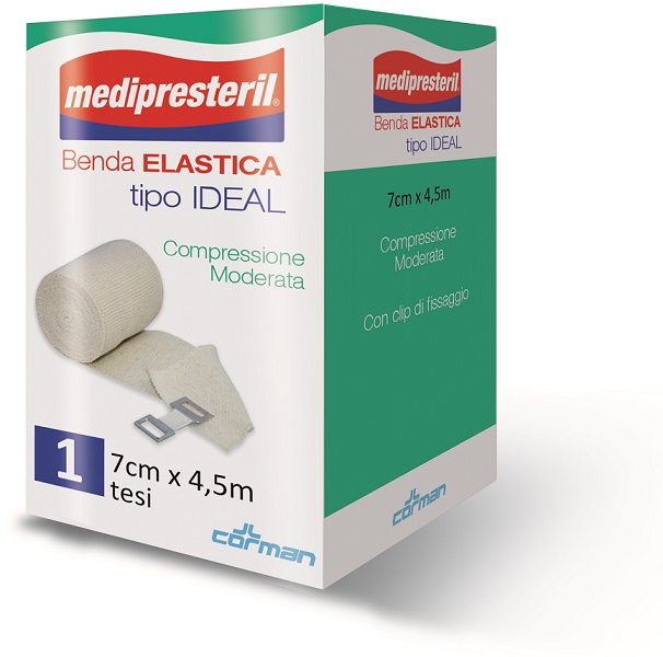 BENDA ELASTICA MEDIPRESTERIL IDEAL CM7X45MT - Farmadott.it