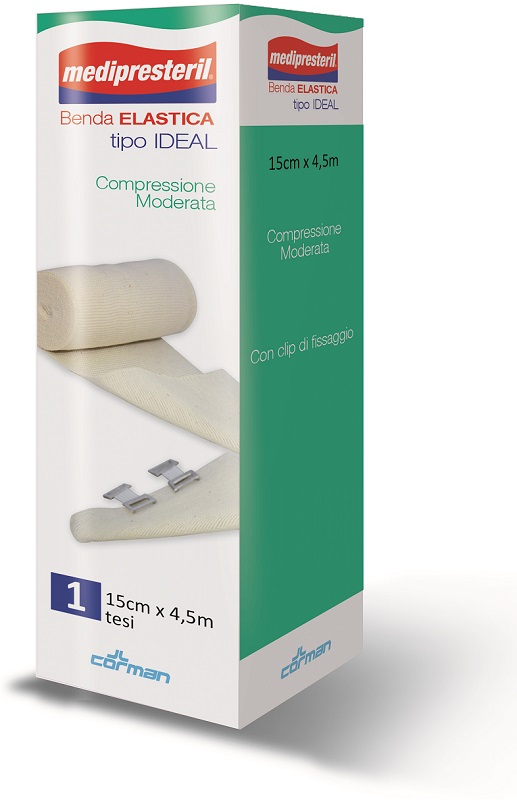 BENDA ELASTICA MEDIPRESTERIL IDEAL CM15X45MT - Farmadott.it