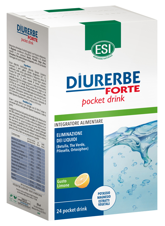 ESI DIURERBE FORTE POCKET DRINK LIMONE 24 X 20 ML - Farmadott.it