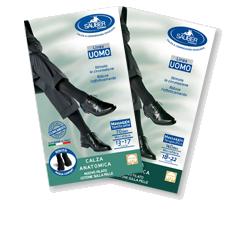 CALZA UOMO COTONE 140 DENARI GRANDE NERO - Farmadott.it