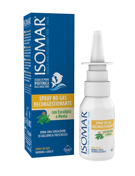 ISOMAR SOLUZIONE ACQUA MARE NASO IPERTONICA NASO SPRAY DECONGESTIONANTE 30 ML - Farmadott.it