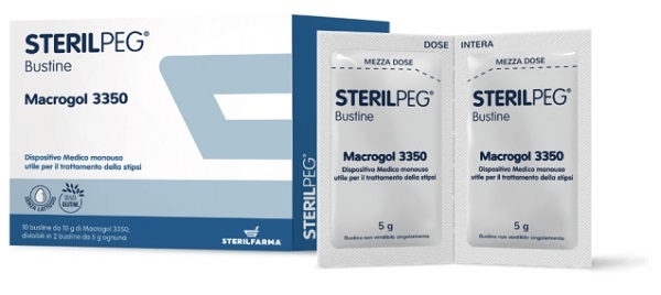 STERILPEG MACROGOL 3350 10 BUSTINE BIPARTITE 10 G - Farmadott.it