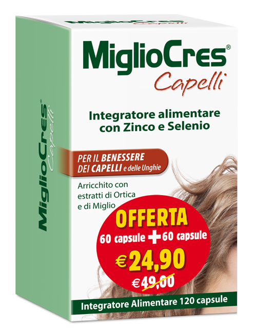 MIGLIOCRES 60+60 CAPSULE 60 G PROMOZIONE - Farmadott.it