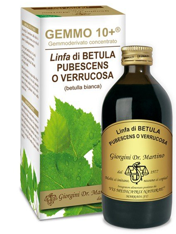 GEMMO 10+ BETULLA B LINFA 200 ML LIQUIDO ANALCOLICO - Farmadott.it