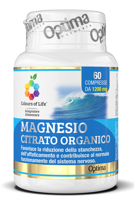 COLOURS OF LIFE MAGNESIO CITRATO ORGANICO 60 COMPRESSE 1200 MG - Farmadott.it