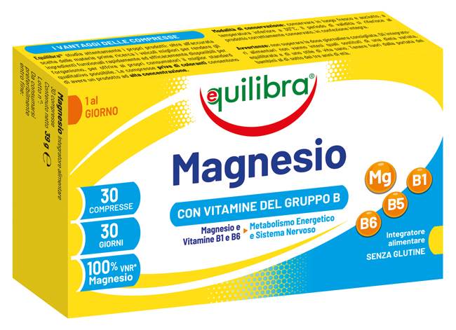 MAGNESIO CON VITAMINE GRUPPO B 30 COMPRESSE - Farmadott.it