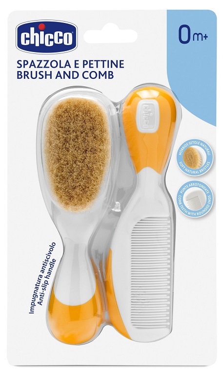 CHICCO SPAZZOLA + PETTINE ARANCIONE - Farmadott.it
