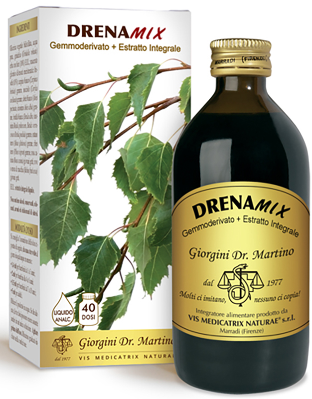 DRENAMIX GEMMODERIVATO + ESTRATTO INTEGRALE SENZA ALCOOL 200 ML 40 DOSI - Farmadott.it