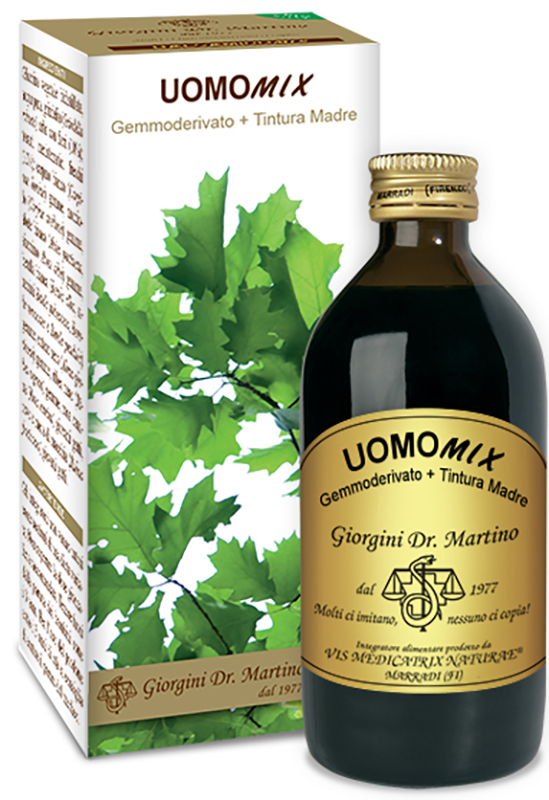 UOMOMIX GEMMODERIVATO + TINTURA MADRE SENZA ALCOOL 200 ML - Farmadott.it