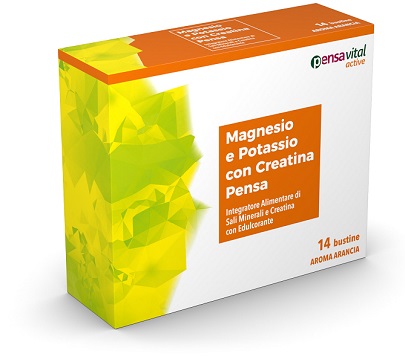 MAGNESIO E POTASSIO CON CREATINA ARANCIA PENSA 14 BUSTINE - Farmadott.it