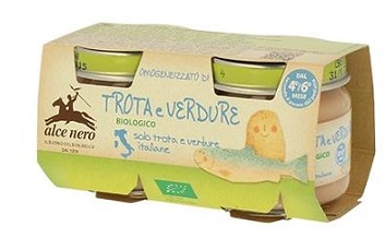 OMOGENEIZZATO TROTA E VERDURE BABY FOOD BIO 2 X 80 G - Farmadott.it