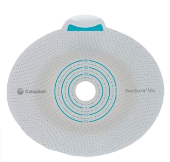 PLACCA PER UROSTOMIA COLOSTOMIA ILEOSTOMIA SENSURA MIO CLICK SISTEMA A DUE PEZZI FLANGIA 70 MM FORO RITAGLIABILE 10-65 MM 5 PEZZI - Farmadott.it