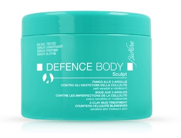 DEFENCE BODY ANTICELLULITE FANGO ALLE 3 ARGILLE VASO 500 G - Farmadott.it