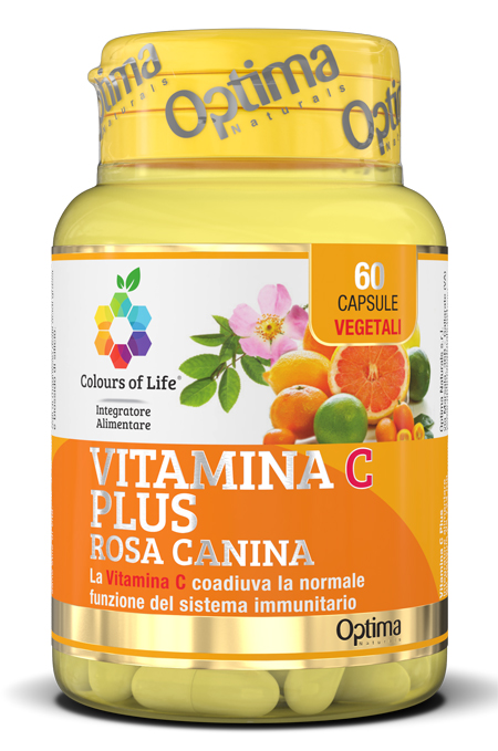 COLOURS OF LIFE VITAMINA C PLUS ROSA CANINA 60 CAPSULE VEGETALI 724 MG - Farmadott.it