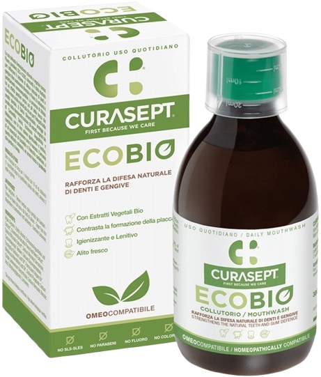 CURASEPT COLLUTORIO ECOBIO 300 ML PHARMADENT - Farmadott.it